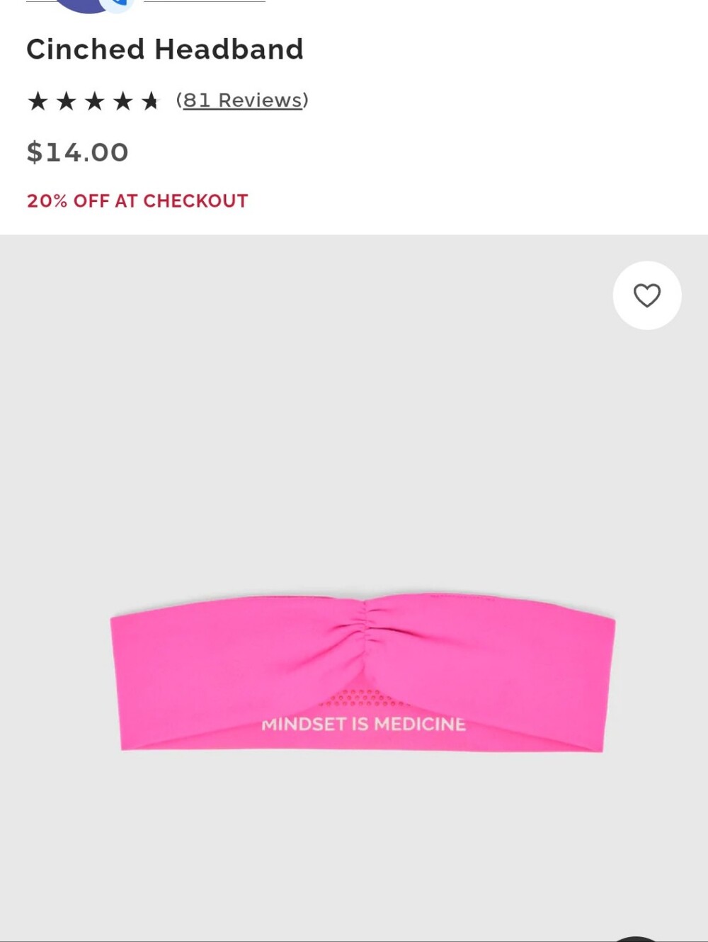 NWT Figs Rapid Response Pink Headband - Picture 3 of 4